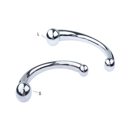 Elegant Hook Anal Ended Steel Stainless Double 5858 0603